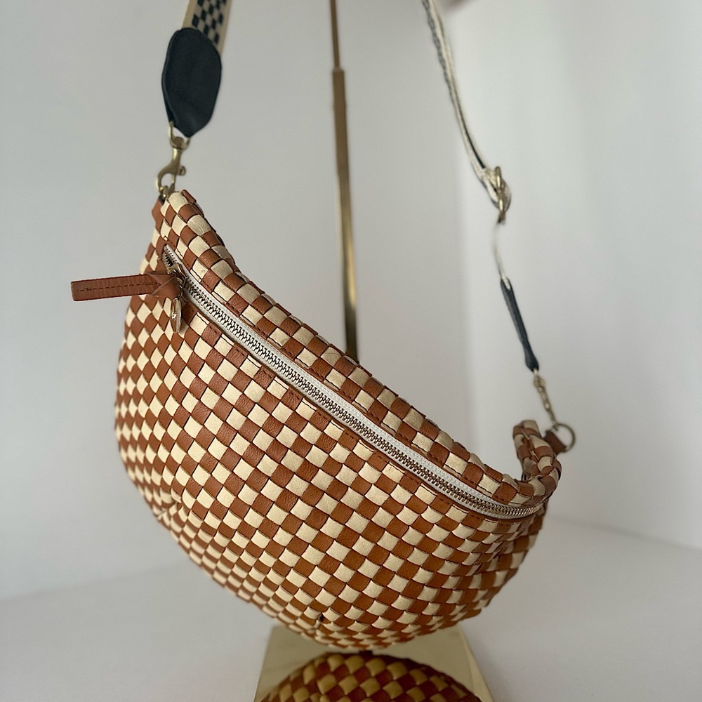 The SOLD OUT Claire V Grande Fanny Pack Checker WITH rare checkered strap / Y2K